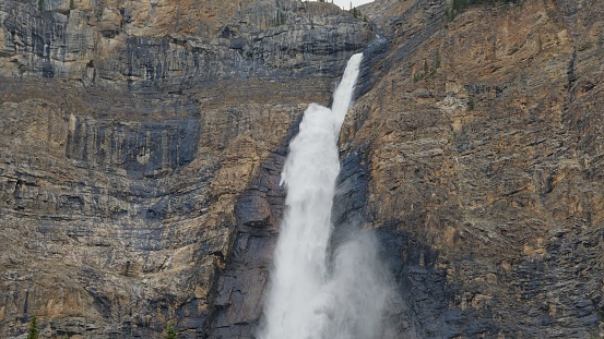 Scenic Takakkaw Falls in BC, Canada