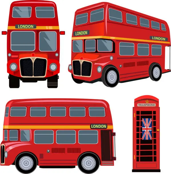 Vector illustration of London Bus
