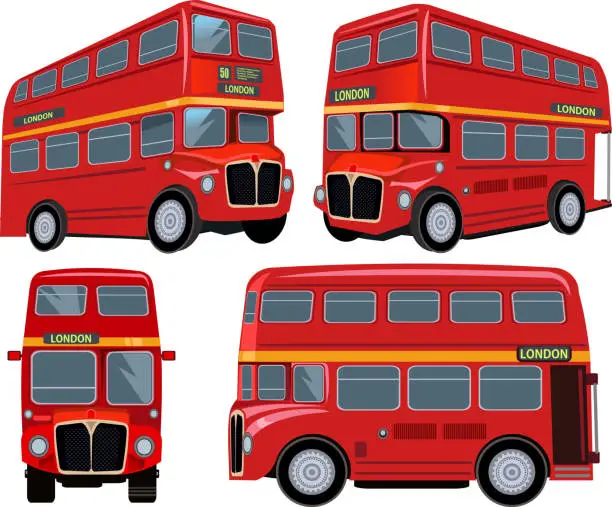 Vector illustration of London Bus