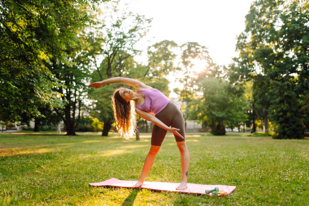 istock Amazing young beautiful woman practices yoga. 1756655831