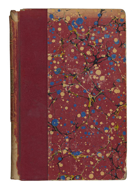 istock Antique Victorian Hardcover Book with Paper Marbling 1756700376