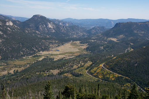 An overlook in Rocky Mountain National Park