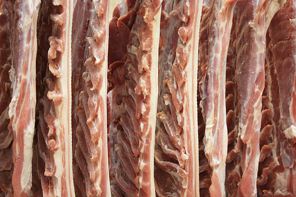 istock Fresh meat in a cold cut factory 175671524