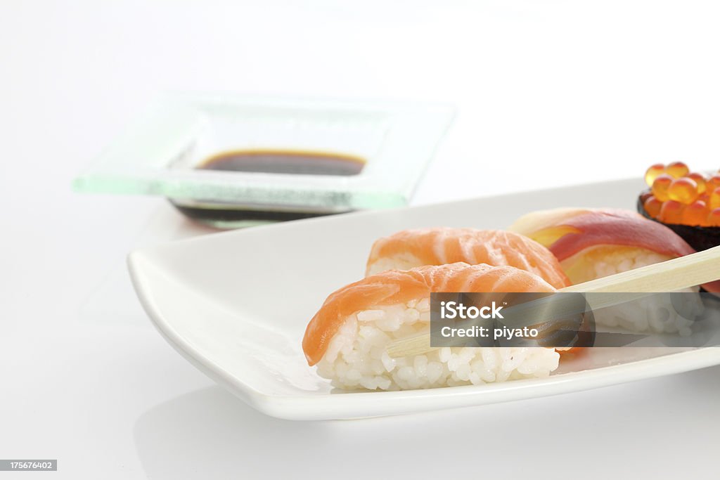 Zestaw sushi - Zbiór zdjęć royalty-free (Akagai nigiri)