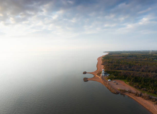istock Aerial shot of West Point Lighthouse 1756765309