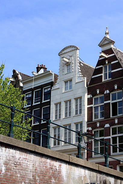 canal de amesterdão casas - keizersgracht imagens e fotografias de stock