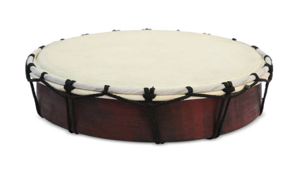 istock Modern drum isolated on white. Musical instrument 1756779384