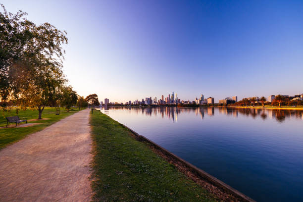 istock Albert Park at Sunset in Melbourne Australia 1756808894