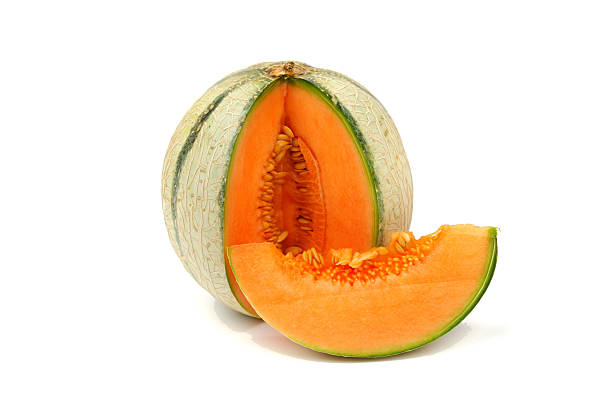 kantalup melone - melon watermelon cantaloupe portion zdjęcia i obrazy z banku zdjęć