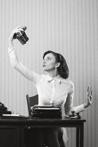 istock Woman taking a picture of herself 175682891