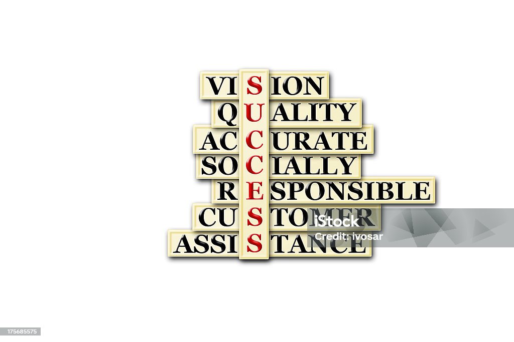 acronym of success acronym of success- vision,quality,accu rata,socially ... Achievement Stock Photo