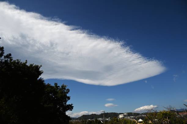 istock Autumn scenery in Japan. Blue sky and white clouds. 1756857668