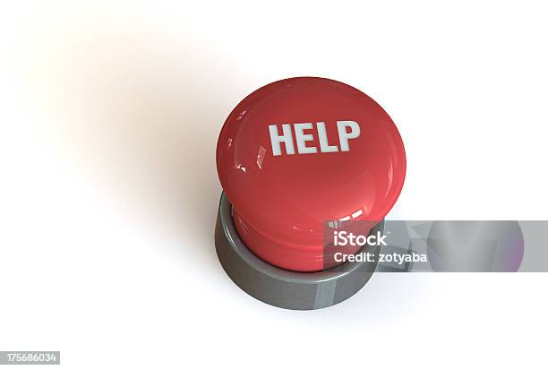 Shocking Help Button Big Red Help Button Stock Photo - Download Image Now - Accidents and ...