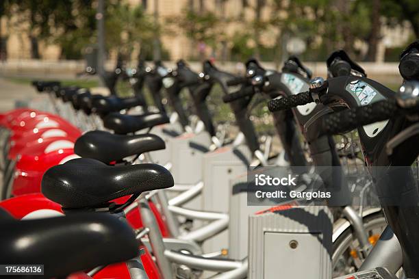 Urban Bikes For Rent Stock Photo - Download Image Now - Bicycle, Horizontal, In A Row
