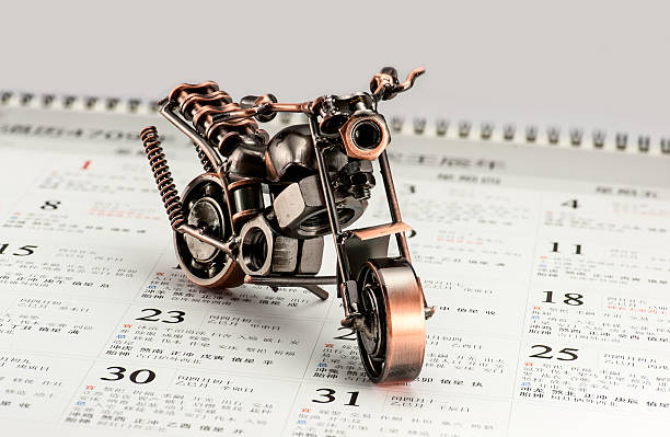 trim style chopper motorcycle made of wire with dark bottom