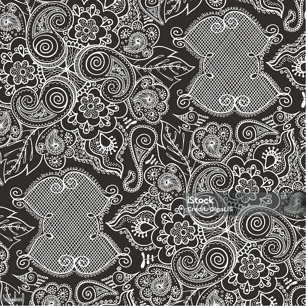 Paisley padrão sem emendas - Vetor de Abstrato royalty-free