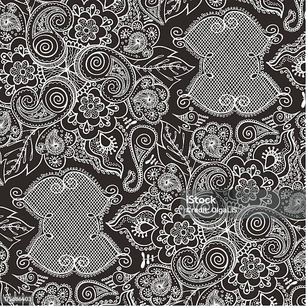 Vetores de Paisley Padrão Sem Emendas e mais imagens de Abstrato - Abstrato, Arte e Artesanato - Assunto, Artesanato