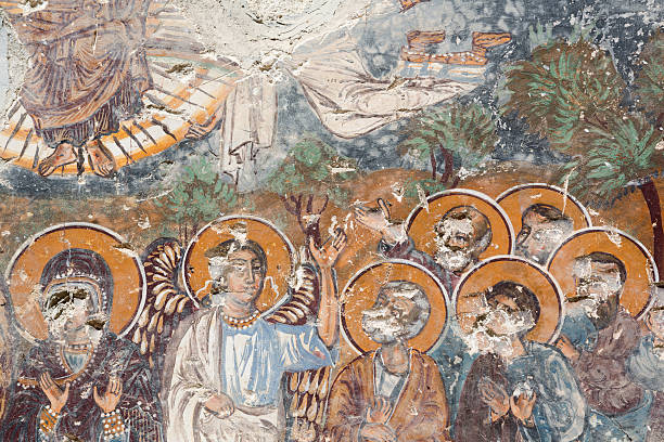 istock Painting on the wall of Sumela Monastery 175687185
