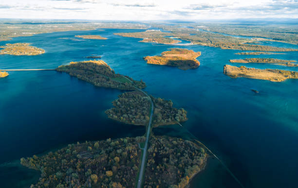istock Aerial view of Long Sault Parkway, Canada 1756905579