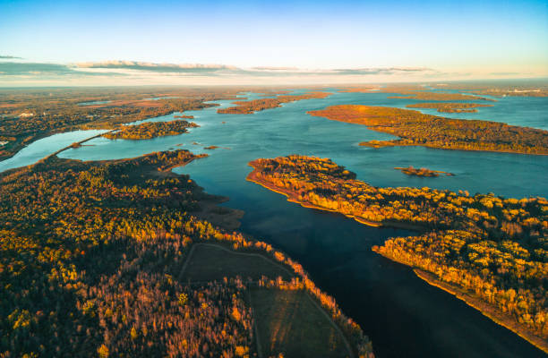 istock Aerial view of Long Sault Parkway, Canada 1756905580