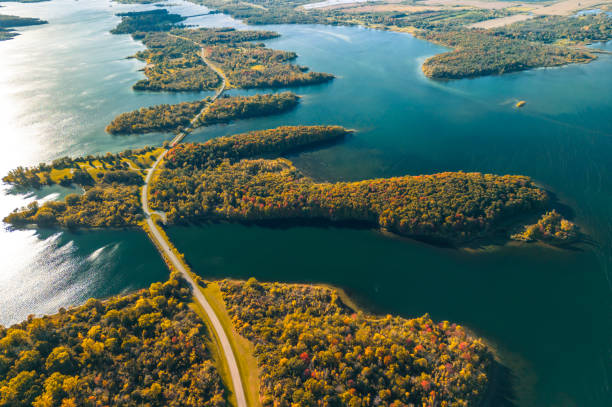 istock Aerial view of Long Sault Parkway, Canada 1756905583