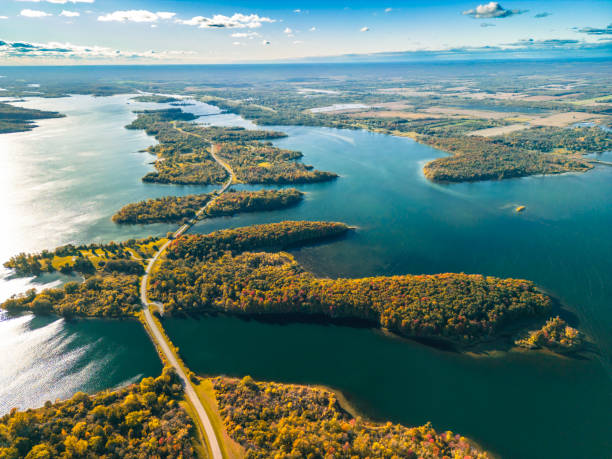 istock Aerial view of Long Sault Parkway, Canada 1756906103