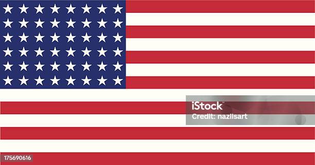 Bandeira Americana Wwiwwii Estrelas Horizontal - Arte vetorial de stock e mais imagens de Bandeira dos Estados Unidos da América