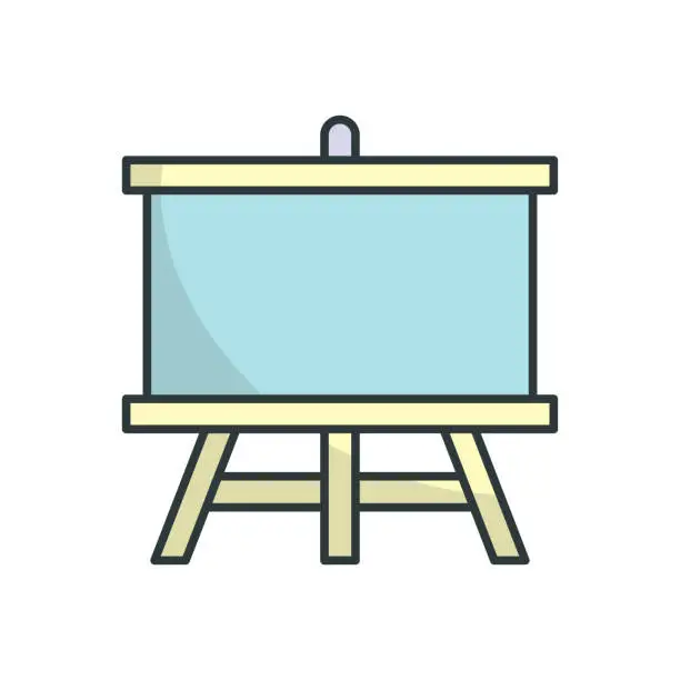 Vector illustration of White Board icon vector design templates simple and modern