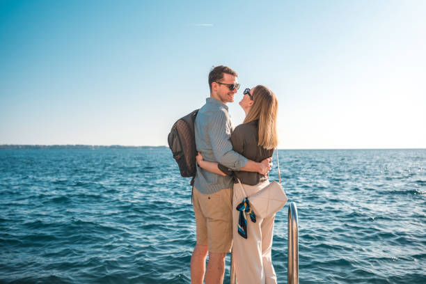 istock Romantic Caucasian Couple Bonding While On Holidays 1756942918