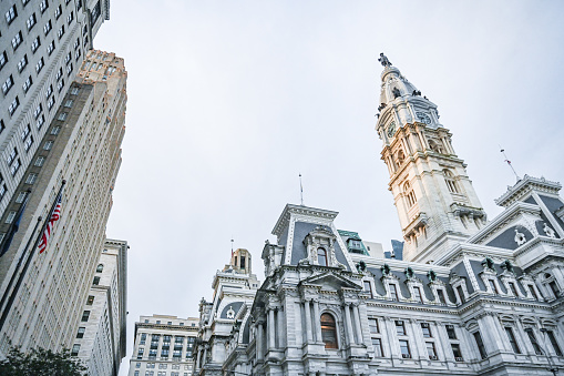 Different angles of Philadelphia’s city hall