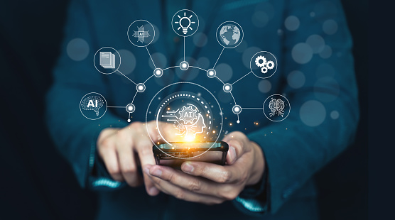 Auto Control Ai Computer Ai Artificial Intelligence People Using Technology And Ai Application ...