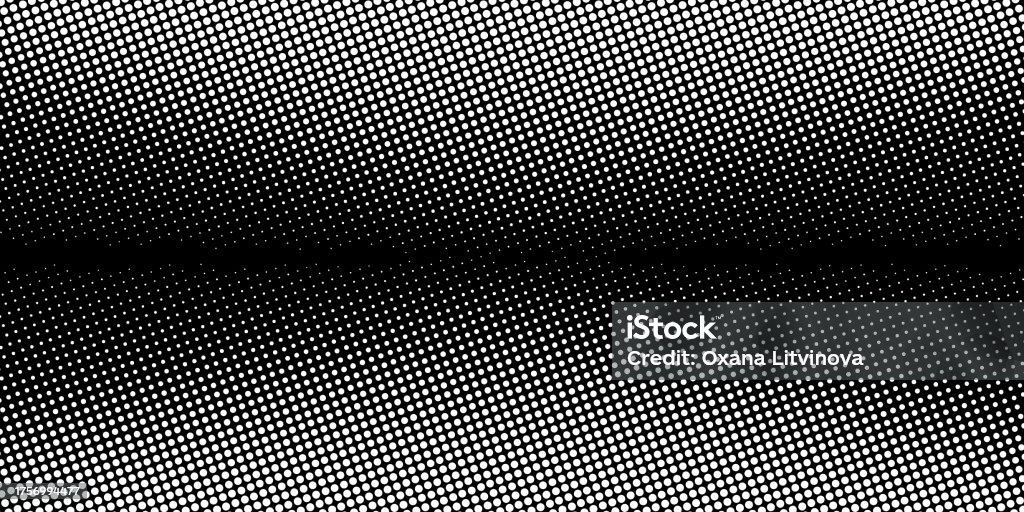Black And White Half Tone Wave Pattern Stock Illustration - Download ...