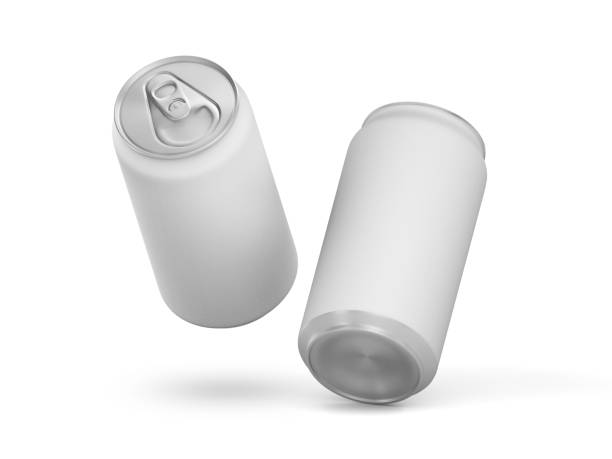 istock Aluminum drink can mockup isolated on white background 1757057177