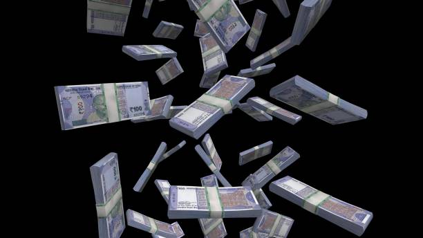 istock Monetary Indian Rupee Rain: Rs 100 Banknotes Falling 1757091558
