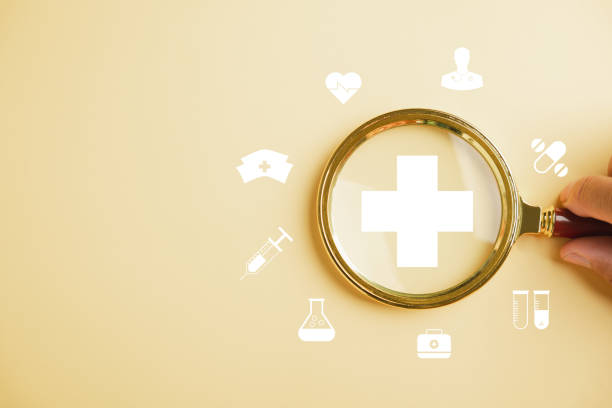 istock magnifying glass work on plus symbol and healthcare icon 1757110667