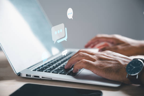 istock Business man laptop using ,Social, media 1757111205