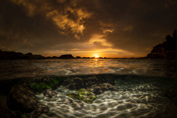 istock Sunset by the sea 1757121198