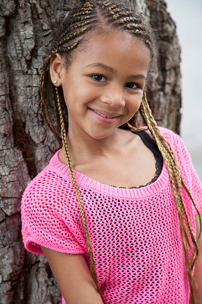 istock Beautiful African American 6 year old outside 175713416