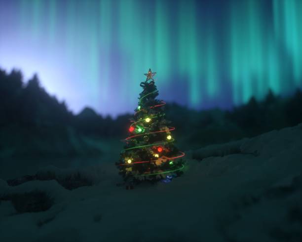 istock Aurora Beneath the Christmas Tree 1757140447