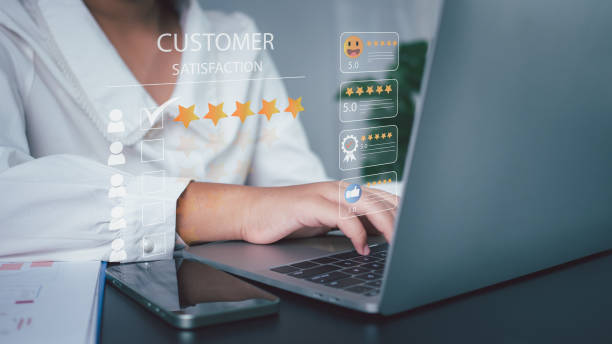 istock Businesswomen use computers to manage data on customer satisfaction surveys and service quality surveys as well as product quality. 1757145629