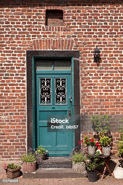 Door In 19th Century House Stock Photo - Download Image Now - Brick Wall, Building Entrance, Door