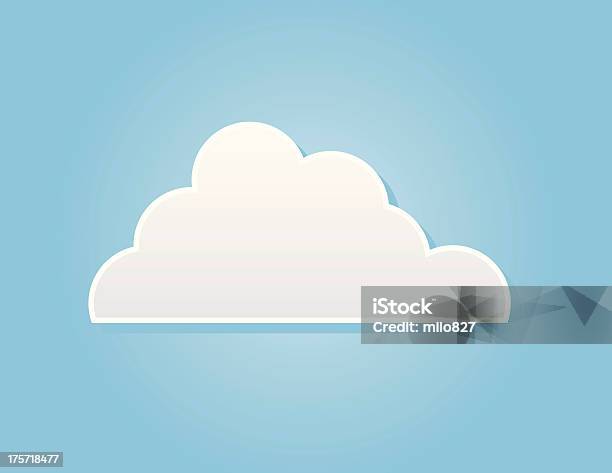 Ilustración de Cloud Una y más Vectores Libres de Derechos de Abstracto - Abstracto, Azul, Belleza