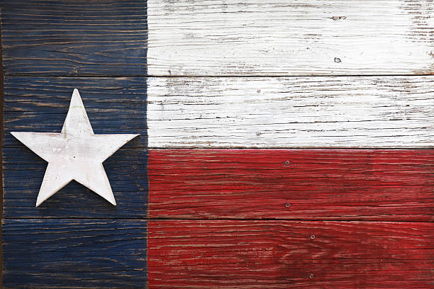 istock Texas flag painted over wooden plank background 175719164