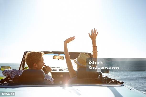 The Perfect Start To A Holiday Stock Photo - Download Image Now - Car, Driving, Convertible