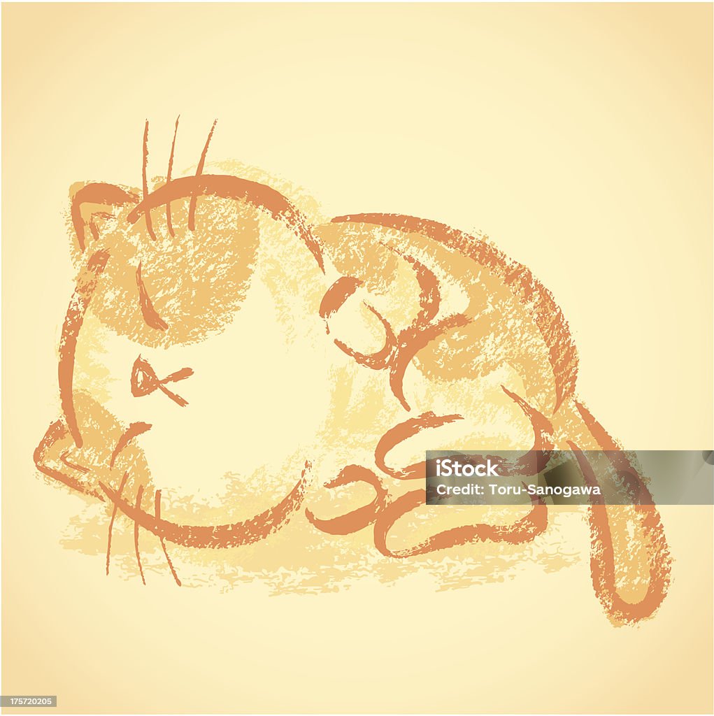 Impudent cat sleeping Impudent cat sleeping. Animal stock vector