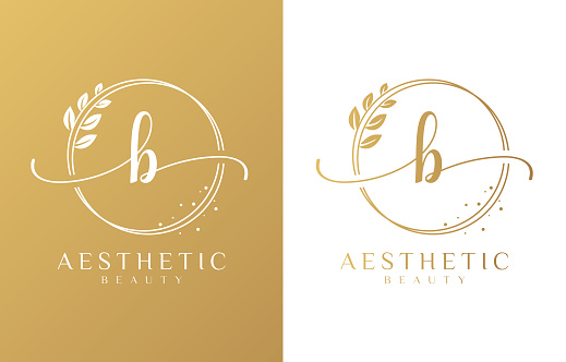 Letter B Beauty Monogram Logo