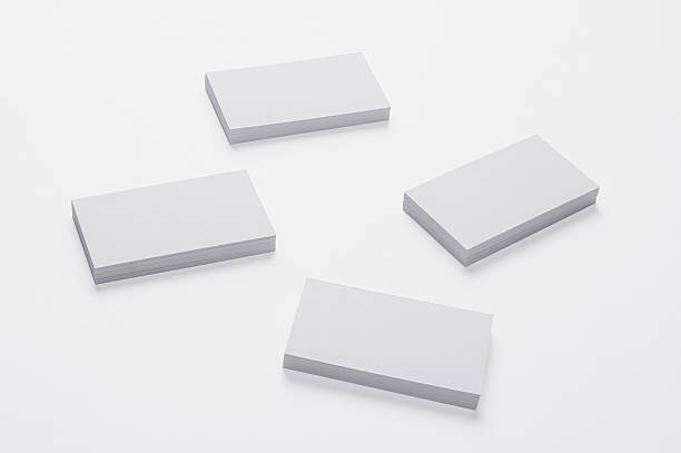 istock Blank Business Cards isolated on white background 175723482