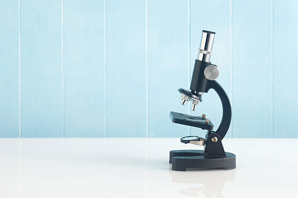 Microscope stock photo