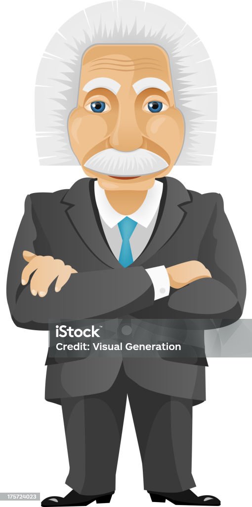 Wise Old Man Cartoon Character Wise Old Man. Vector EPS 10. The artwork has transparent objects. Achievement stock vector