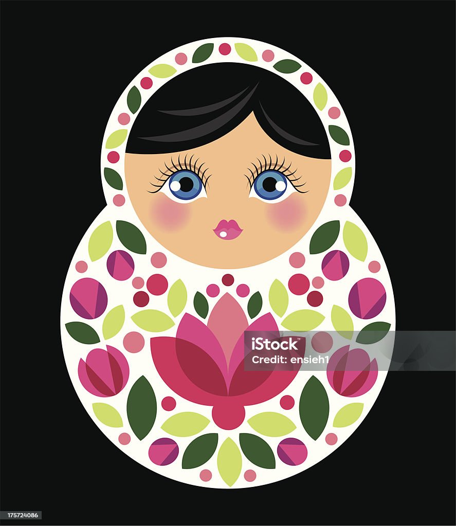 Poupée russe - clipart vectoriel de Adolescent libre de droits